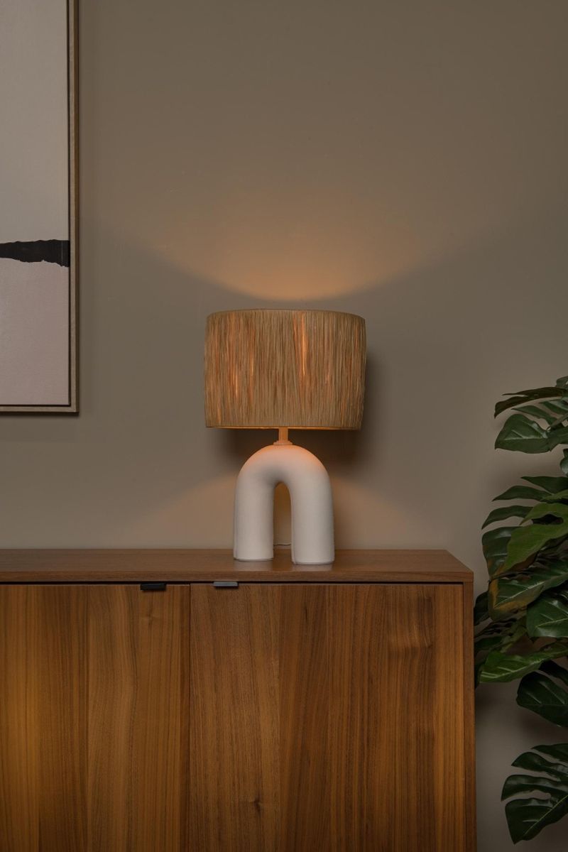 Lucide RONDA - Stolná lampa - 1xE27 - Biela